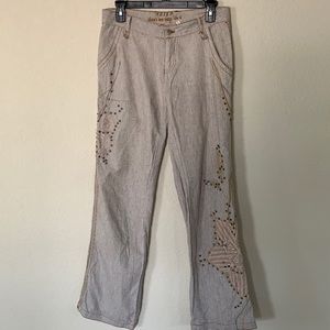 AZIZA DB SPORT EMBROIDERED PANT